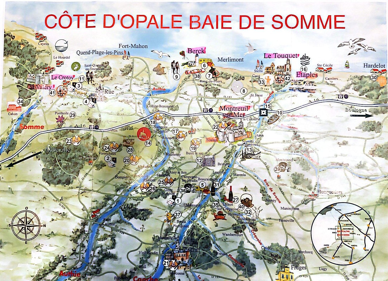 Le gite se situe près du Touquet, de Berck et de la baie de Somme